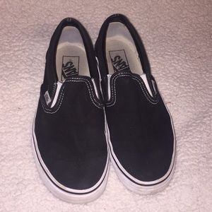 Black slip on vans